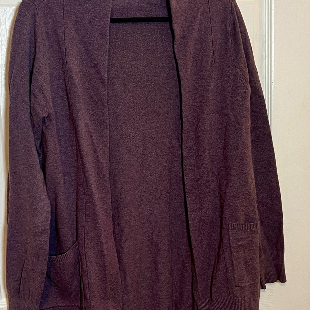 Dreamers Purple Knit Cardigan